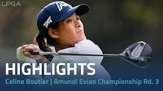 Celine Boutier Highlights  The Amundi Evian Championship Round 3 [upl. by Atnoid]