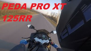 Vozimo PEDU PRO XT 125 RR  TOP SPEED    HONDA VARADERO  MINELI HORNET [upl. by Hettie]