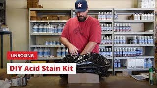 Unbox Direct Colors DIY Acid Stain Kit for Homeowners [upl. by Essa464]