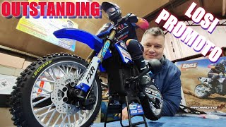 LOSI 14 RC PromotoMX Motorcycle RTR blue FXR Unboxing [upl. by Idaline801]