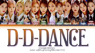 IZONE DDDANCE Lyrics 아이즈원 DDDANCE 가사 Color Coded Lyrics [upl. by Hoxsie]