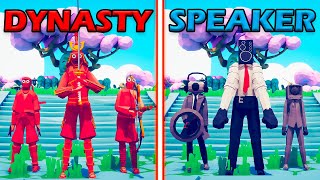 DYNASTY TEAM vs SPEAKERMAN TEAM  Totally Accurate Battle Simulator  TABS [upl. by Ev]