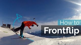 How to Frontflip on Skis [upl. by Sitruc]