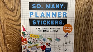 Pipsticks So Many Planner Stickers Book To Organize your family calendar [upl. by Novat]