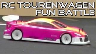 RC 110 Tourenwagen FUN BATTLE Glattbahn Modellbaumesse Erfurt 2018 [upl. by Heymann]