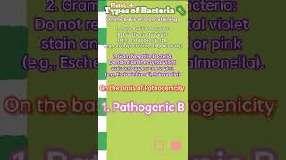 TYPES OF BACTERIA ON THE BASIS OF GERM STAINING AND PATHOGENICITY 👍 9101 DAYS [upl. by Esaj]