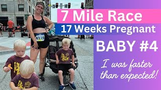 Racing 7 Miles While 17 Weeks Pregnant [upl. by Rats]