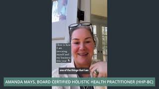 Amanda Mays Board Certified Holistic Health Practitioner Shares Her Mentorship Experience [upl. by Cliff]