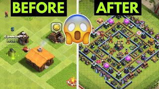 Noob TH1 to Max TH15 in 30 Minutes  Clash Of Clans  4 Million GEMS spent in one video [upl. by Vudimir415]