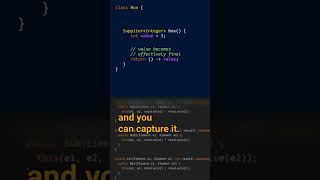 What does capturing a variable mean javalanguage javacoding javatips javacodinginterview [upl. by Gusella]