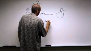 Markovnikov Addition HBr to an Alkene 001 [upl. by Atikcir]