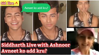 Siddharth Nigam new year special live with Ashnoor  Avneet ko add kru  Siddharth Nigam  Ashnoor [upl. by Sibie]