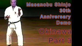 Masanobu Shinjo Part 3 30th Anniversary Demonstration Okinawa Japan [upl. by Ellienad459]