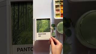 Pantone card challenge Day 5🫶 art pantone gouache shortvideo shorts painting [upl. by Ernaldus]