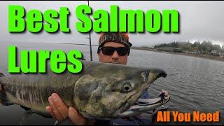 Top 3 Salmon Fishing Lures Of All Time from a Kayak [upl. by Goldshell]