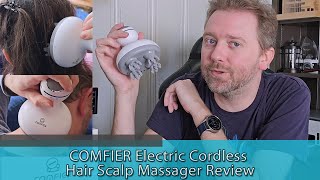 USE WITH SHAMPOO  COMFIER Electric Cordless Scalp Massager Review [upl. by Laikeze927]