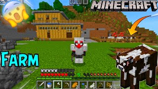 I Made Animal Farm in Minecraft Survival Pe World Ep 2 Yes Gamer [upl. by Ailla]