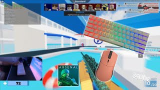 RK61 Keyboard ASMR 244 Roblox Arsenal Gameplay 4K UHD 240FPS [upl. by Jaclyn]