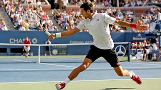 Djokovic VS Wawrinka Us Open 2013 SF Extended Highlights [upl. by Nosyerg]