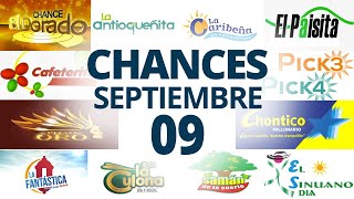 Resultados del Chance del Lunes 9 de Septiembre de 2024 Loterias 😱🤑💰💵 [upl. by Merras84]