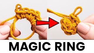 Learn the Crochet Magic Ring  So Easy [upl. by Sweet]