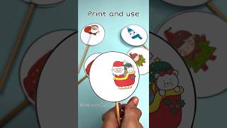 Christmas Thaumatrope optical illusion for kids stemactivities christmas2023 [upl. by Nisotawulo]