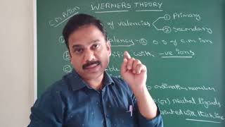 Coordination compounds 4  Werners theory  explained in Telugu  Neet JEE EAPCET Eamcet [upl. by Llenral769]