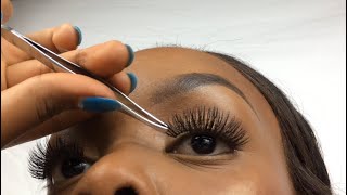 HOW TO Apply False Eyelashes for Beginners [upl. by Chap]