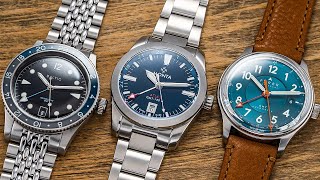 Microbrand GMT Comparison Farer Lander IV vs Monta Atlas vs Baltic Aquascaphe GMT [upl. by Ludovico]