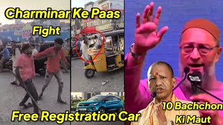 Charminar Ke Paas Marliye EV Gadio Par Free Registration Aur No Road Tax Asad Owaisi AIMIM Vs BJP [upl. by Enimisaj]