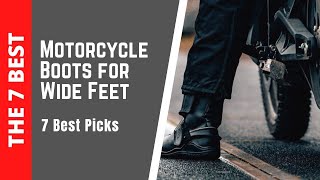 The Ultimate Picks of Best Motorcycle Boots for Wide Feet [upl. by Zildjian]