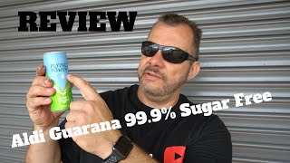 Aldi Guarana 999 Sugar Free Energy Drink Review  Flying Power [upl. by Lomasi]