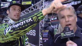 Supercross  Phoenix 2011  Josh Hansens Finish Line Interview [upl. by Gerhardine92]