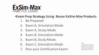 Boson ExSimMax  How to Prepare for your Certification Exam [upl. by Ennovehc]