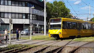 Straßenbahn in Bad Cannstatt WilhelmsplatzStuttgart [upl. by Eadahs]