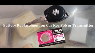 Maruti Key Battery Replacement CR1620 DIY ₹150 Nexa Ciaz Key [upl. by Dorkas]