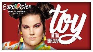 Netta  Toy  Eurovision 2018 Portugal  Tradução PTBR [upl. by Coheman]