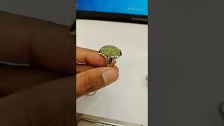 Imran Khan Style Ring  Chrysoprase stone [upl. by Rezzani]