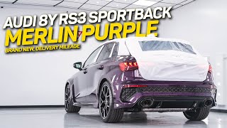 Merlin Purple Audi Exclusive Paint  Brand New 2023 Audi RS3 8Y Vorsprung Sportback [upl. by Kaliope]