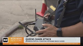 Crews scanning for shark off Rockaway Beach after latest bite [upl. by Bendicty]