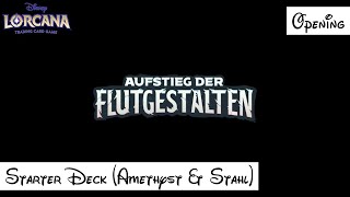 Disney Lorcana Opening  Aufstieg der Flutgestalten Starter Deck Amethyst amp Stahl [upl. by Ulani]