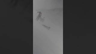 Skiing in 60mph winds Full episode on YouTube skiing skier skiracing viral fyp trending [upl. by Tammany]