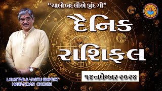 14  11  2024 દૈનિક રાશિફળ  Daily Horoscope [upl. by Hepsoj]