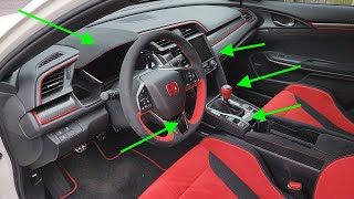 5 BEST INTERIOR MODS for Honda Civic Type R FK8  for 20172021 Models [upl. by Ariam297]