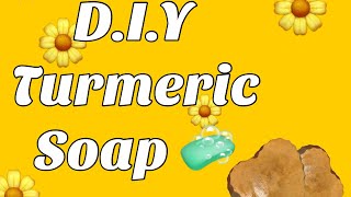 DIY Turmeric Soap  Easiest 3 Ingredient Soap [upl. by Lanford]