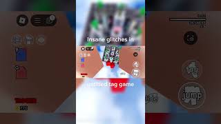 Insane glitches in Untitled Tag Game roblox glitches untitledtaggame keepup [upl. by Rich]