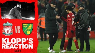 Klopps Reaction It was a bit tighter than it should have been in the end  Liverpool vs Norwich [upl. by Lelith]