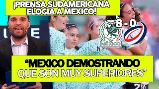 CONCACAF OTRO NIVEL PRENSA SUDAMERICANA QUEDA IMPRESIONADA CON GOLEADA DE MÉXICO A REPUBLICA D [upl. by Onaicram]