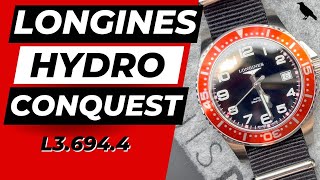 LONGINES HYDRO CONQUEST 39 Watch review L36944 Automatic Versatile Diver [upl. by Macario354]