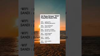 Ide nama hotspot yg bikin esmosi davidtutorial8155official shortsviral memes shorts [upl. by Burnham]